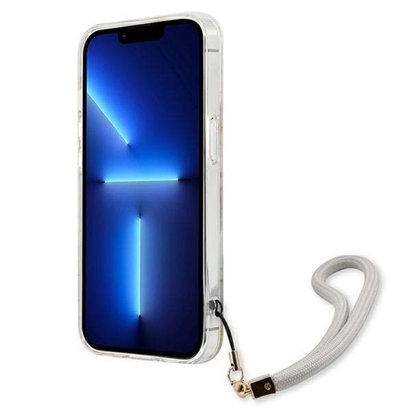Guess iPhone 13 Mini Skal Flower Strap - Lilla Lila