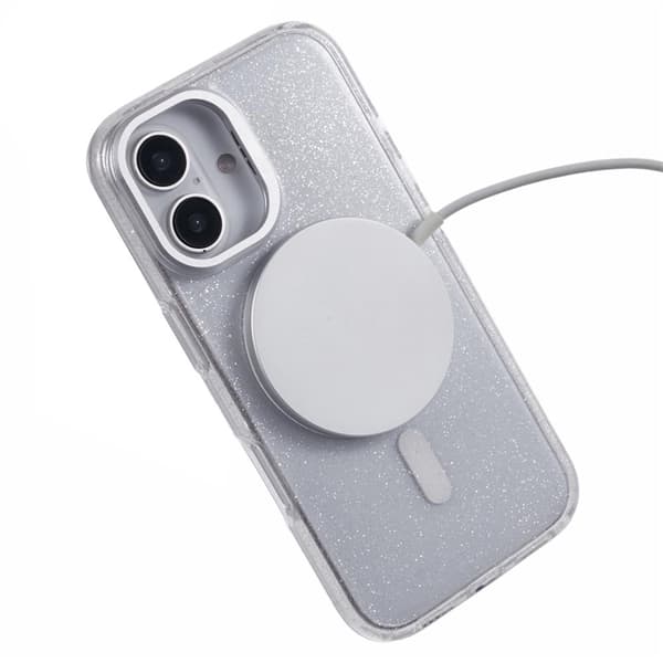 KIGC Mobilskal till iPhone 16 MagSafe Epoxy Kickstand - Vit Vit