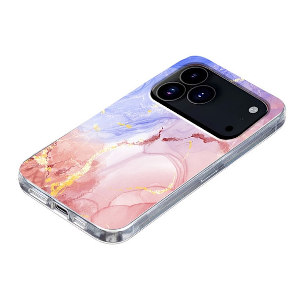 Mobilskal till iPhone 17 Pro Marble Pattern Printing Soft - Svart Svart