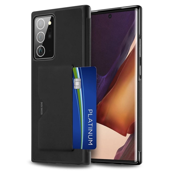 DUX DUCIS -korttipaikan kansi Galaxy Note 20 Ultralle - musta Black