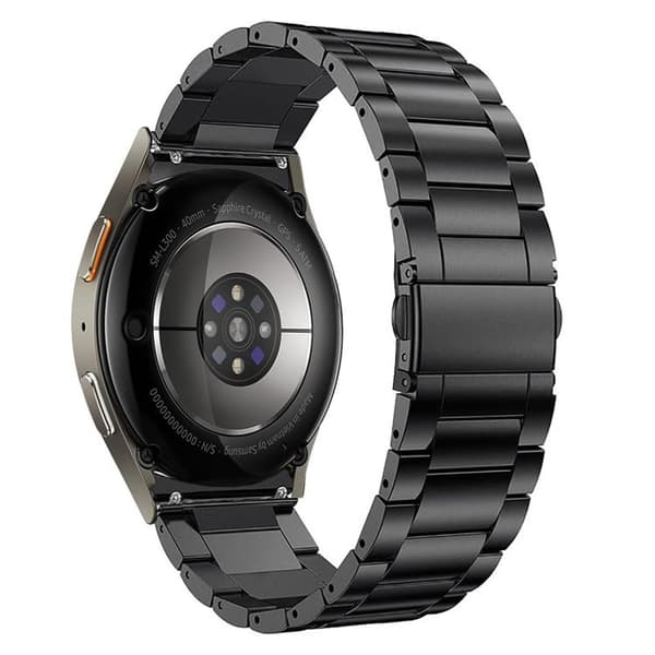 Tech-Protect Galaxy Watch 4/5/5 Pro/6/7/FE Armband Stainless - Svart Svart