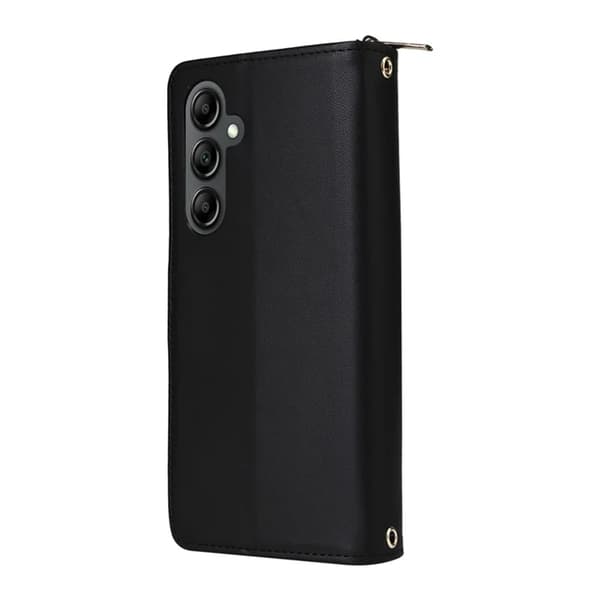Galaxy A17 / A26 Konstläder Plånboksfodral Med Handledsrem - Svart Svart