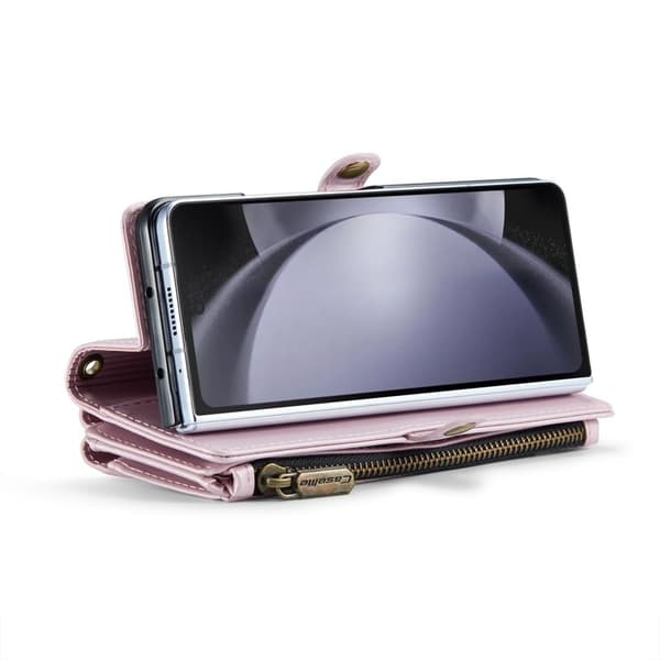 CASEME Plånboksfodral Konstläder för Samsung Galaxy Z Fold5 - Rosa
