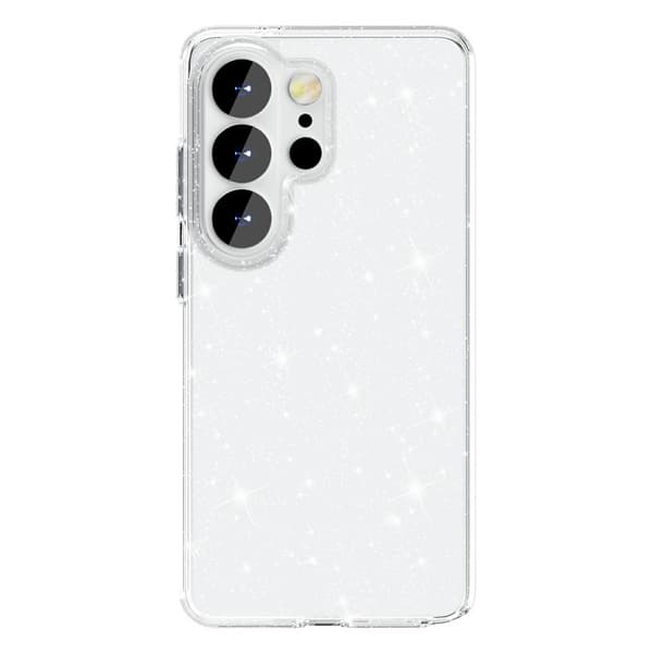 Mobilskal för Samsung Galaxy S26 Ultra Glittrande TPU + PC - Vit