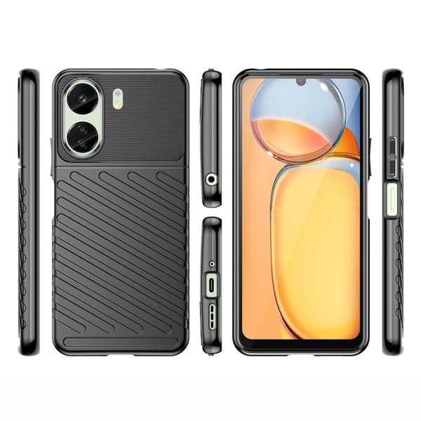 Xiaomi Redmi 13C Mobilskal Thunder TPU - Sort Svart