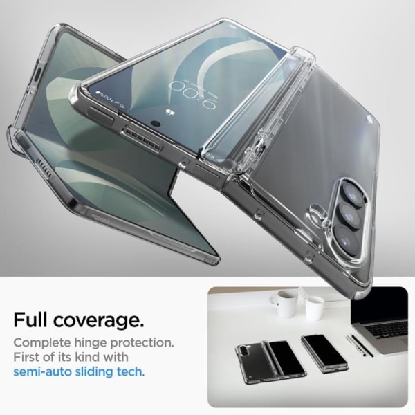 Spigen Galaxy Z Fold 5 Mobilcover Thin Fit Pro - Krystalklart