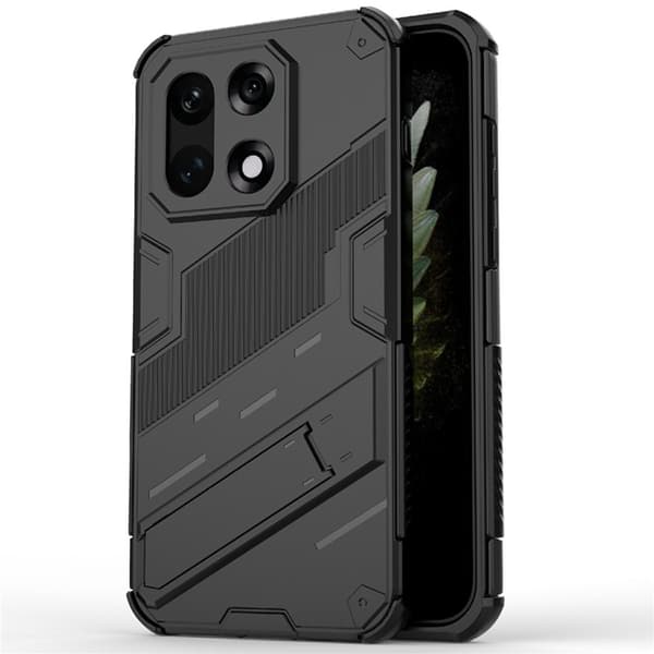 Mobilskal till OnePlus 15 PC + TPU Shockproof Kickstand Svart