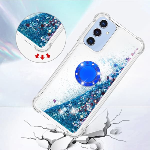 Mobilskal till Galaxy A17/A26 Kickstand Quicksand TPU - Blå Blå