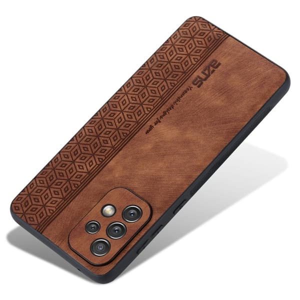 AZNS Samsung Galaxy A33 5G Plånboksfodral Konstläder - Brun