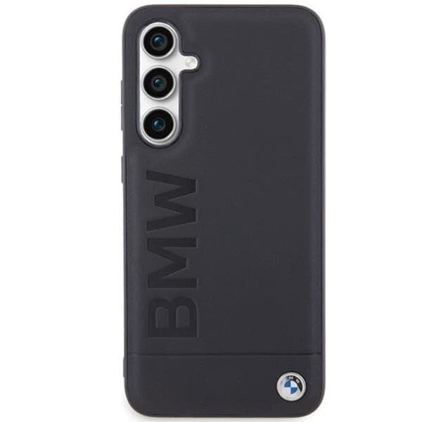 BMW Galaxy S23 FE Mobilskal Læder Hot Stamp - Sort Black