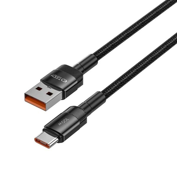 Tech-Protect USB-A til USB-C Kabel Ultraboost Evo 1m - Sort Svart