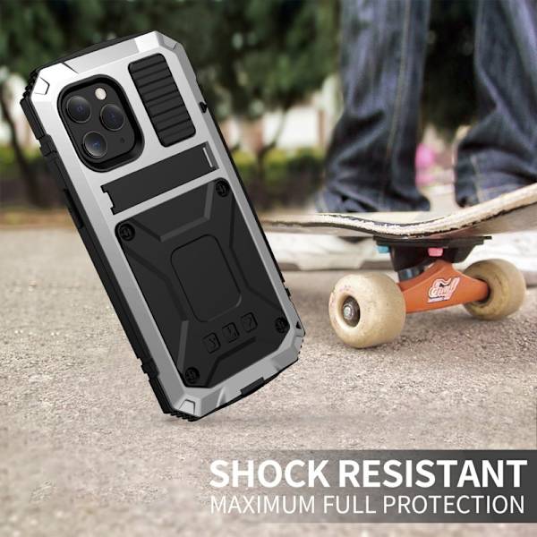 R-JUST Mobilskal till iPhone 12 Pro Max Shockproof Silver Dustproof Waterproof