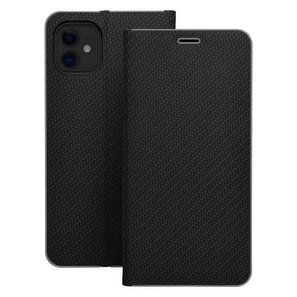 iPhone 16e Plånboksfodral Luna Carbon - Svart Svart