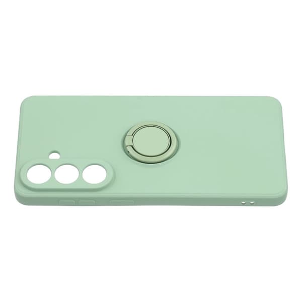 Mobilskal för Samsung Galaxy S26 Plus Silikon med Ring Kickstand - Grön