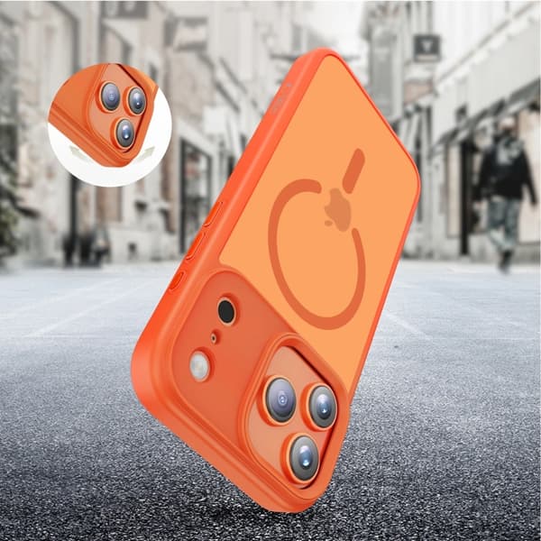 Tech-Protect telefontaske til iPhone 17 Pro Max Magsafe Matte - Kosmisk Orange Orange