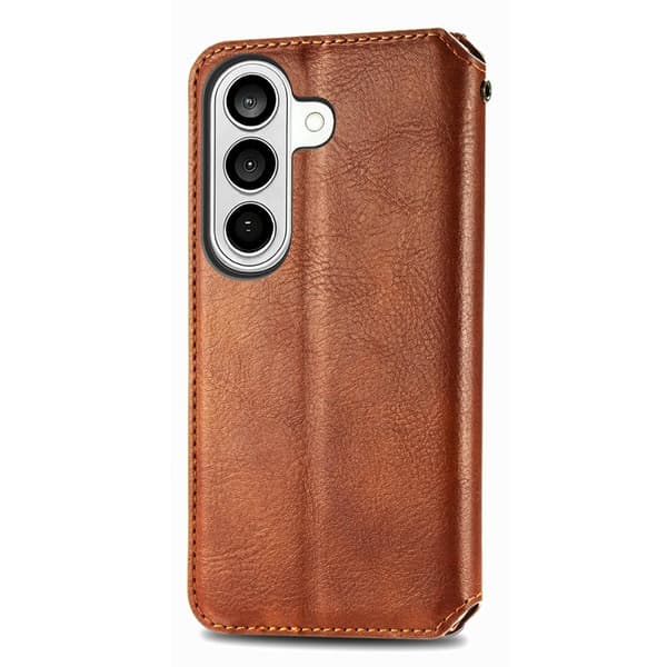 Plånboksfodral för Samsung Galaxy S26 Plus Konstläder - Brun