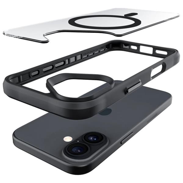 3MK Mobilskal till iPhone 17 MagSafe Satin Armor - Svart Svart