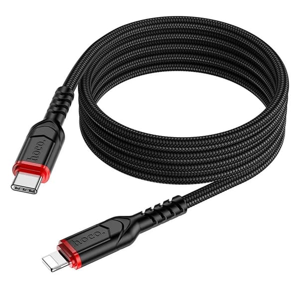 HOCO USB-C till Lightning Kabel PD 3A 20W X59 1 m black