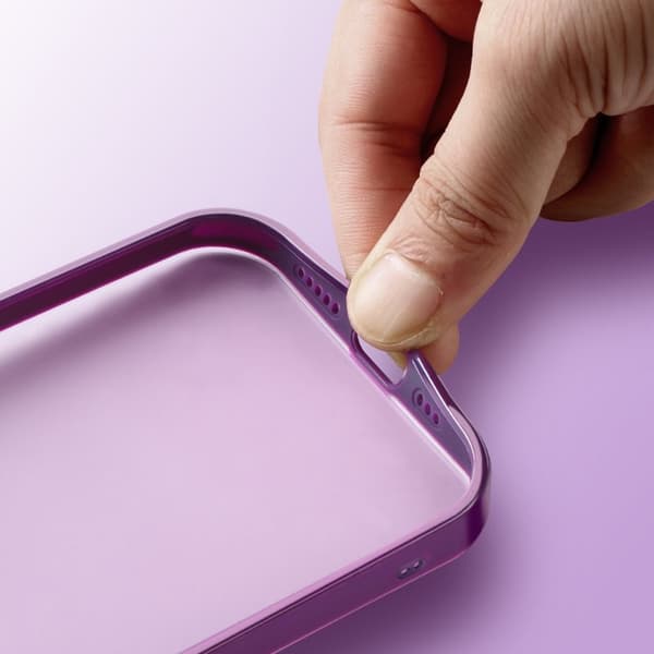 X-LEVEL Mobilskal till iPhone 15 Pro Max Matte Lila med Stativ