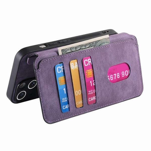 CASENEO MW-03 iPhone 14 Pro Max Plånboksfodral Konstläder - Lila