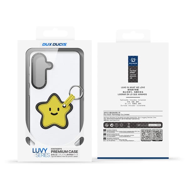 DUX DUCIS Mobilskal till Galaxy S26 Plus Ringhållare/Handledsrem Luvy Series Vit