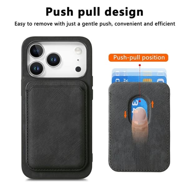 Mobilskal till iPhone 17 Pro Max Retro Detachable - Svart Svart