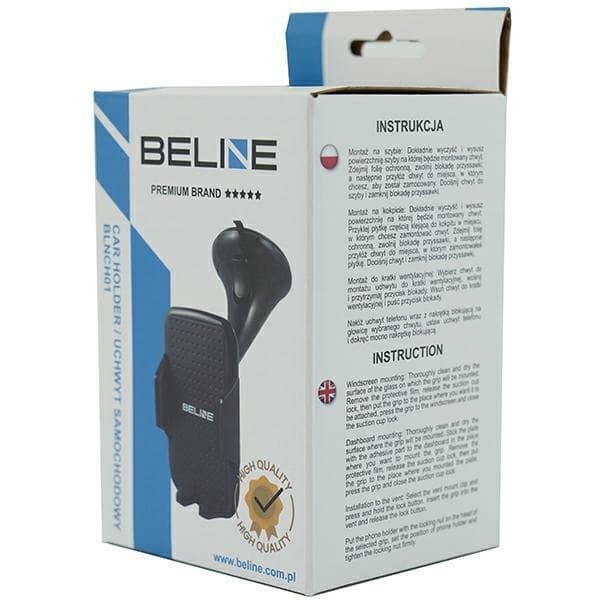 Beline 3in1 Bilholder BLNCH01 - Sort Svart