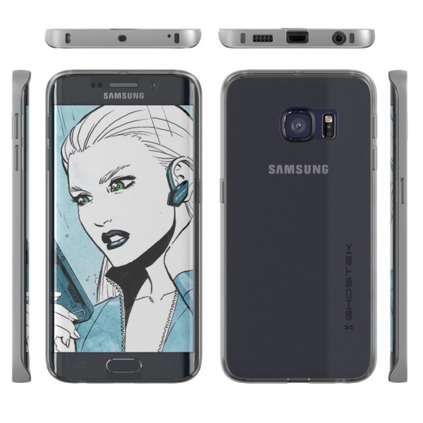 Ghostek viittakuori Samsung Galaxy S6 Edge Plus -puhelimelle - hopea Silver