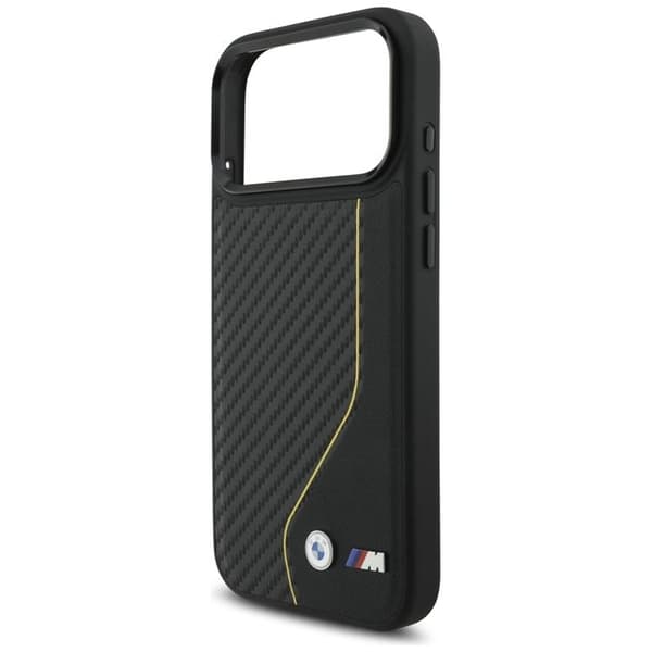 BMW Mobilskal till iPhone 17 Pro Max MagSafe M Carbon Line & Logo - Gul Gul