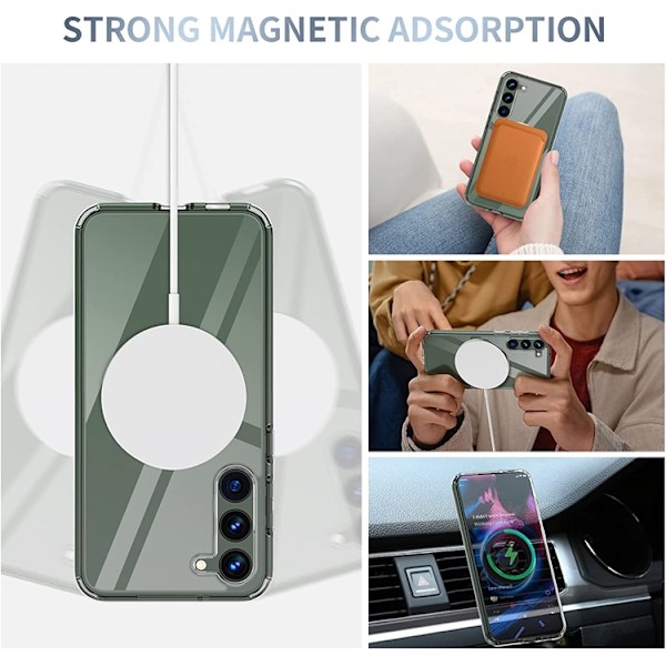 Galaxy S23 Plus Mobilskal Magsafe Shockproof Magnetic - Clear