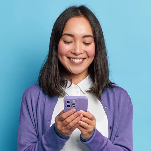 Roar Telefontaske til iPhone 17 Luna - Lilla Lila