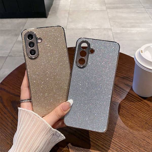 Mobilskal för Samsung Galaxy S26 Plus Glitter Anti Drop PC + TPU - Blå