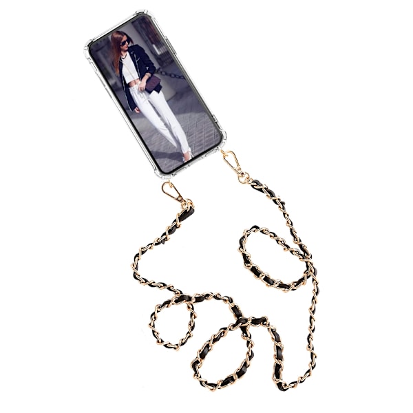 Boom Galaxy Note 20 Ultra mobilhalsband skal - Chain Black Svart