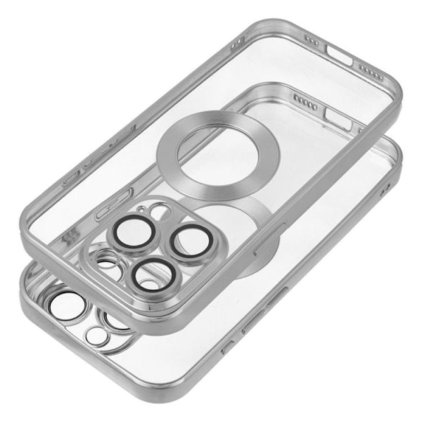 Telefontaske til iPhone 16e Glam - Sølv Silver