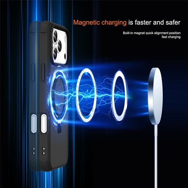 Mobilskal till iPhone 17 Pro Max MagSafe TPU+PC Kickstand - Svart Svart