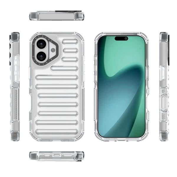 Mobilskal till iPhone 17 Stripe Design Detachable - Transparent Transparent