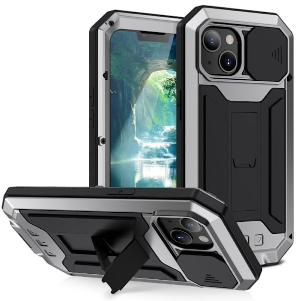 R-JUST Mobilskal till iPhone 13 mini Triple Protection Silver