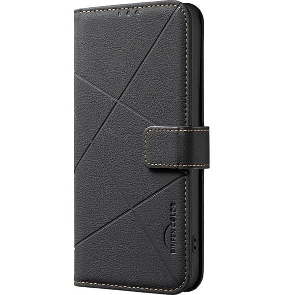 BINFEN Samsung Galaxy S26+ Plånboksfodral Konstläder RFID - Svart