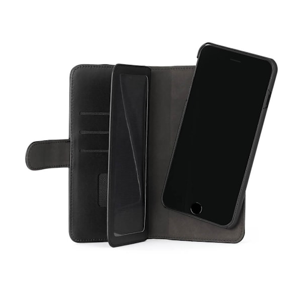 GEAR Mobilfodral Svart 7 Kortfack iPhone 6/7/8 Plus 2in1 Magnetskal Svart