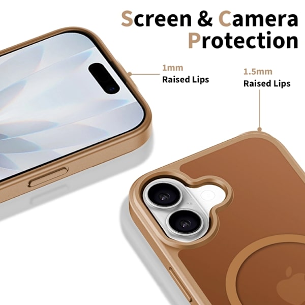 Tech-Protect Mobilskal till iPhone 17 Magsafe Basic - Matte Brun Brun
