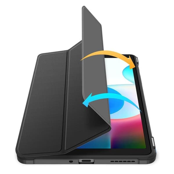 Dux Ducis Realme Pad Mini Taske Toby Armored Flip Smart - Sort Black