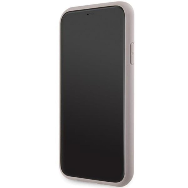Guess iPhone 11/XR -mobiilikotelo Magsafe Saffiano - vaaleanpunainen