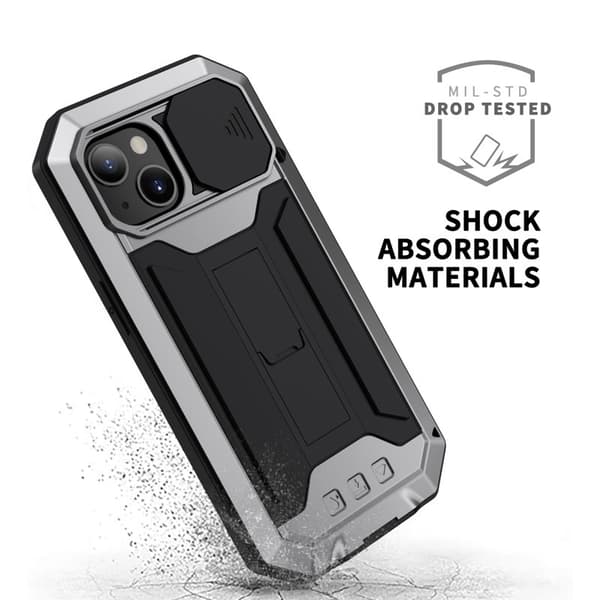 R-JUST Mobilskal till iPhone 13 mini Triple Protection Silver