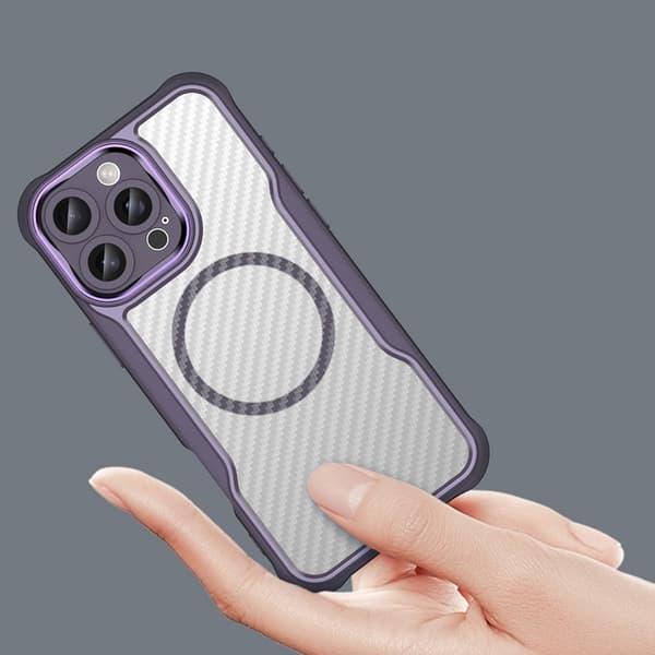 Mobilskal till iPhone 16 Pro Max MagSafe Silikon Leading - Lila Lila