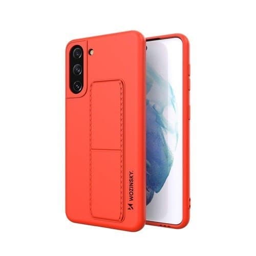 Wozinsky Kickstand Silikone Taske til Samsung Galaxy S21 Plus 5G - Rød Red