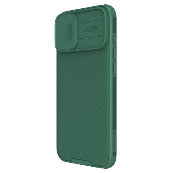 NILLKIN Camshield Pro Mobilskal till iPhone 16 med Kameraskydd - Grön