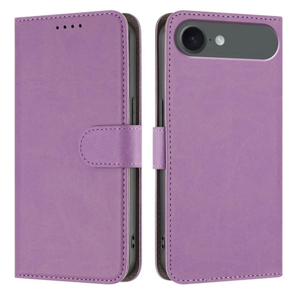 iPhone Air Konstläder Plånboksfodral Solid Color - Lila Lila