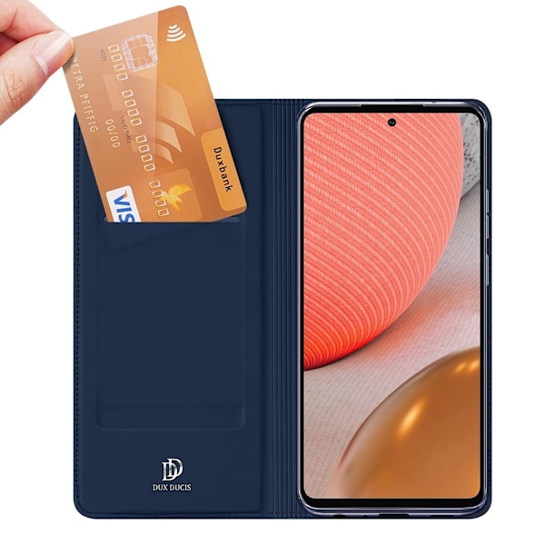 Dux Ducis Skin Series Plånboksfodral Galaxy A72 5G - Blå Blå