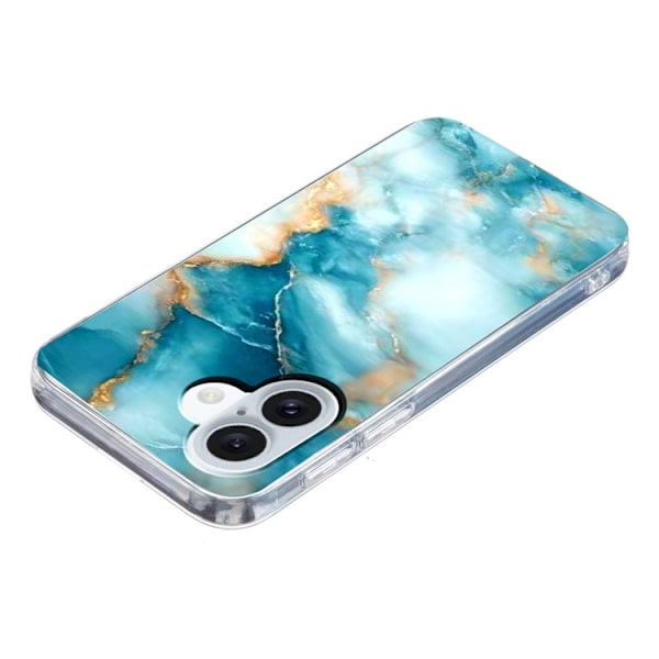 Mobilskal till iPhone 17 Marble Pattern Printing Soft - Blå Blå