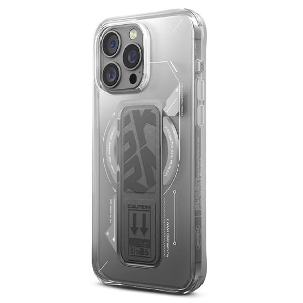 Skinarma telefontaske til iPhone 16 Pro Max MagSafe magnetisk grebstativ - Titanium